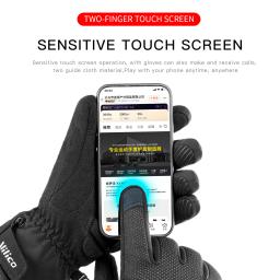 Luvas de motocicleta espessadas e à prova de vento para homens, impermeável, esqui, acampamento, bicicleta, ciclismo, veículo elétrico, quente, inverno - Image 2