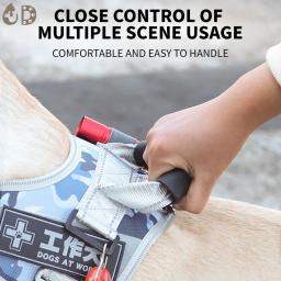 Arnês multifuncional para cães de estimação, arnês reflexivo para cães de médio porte, treinamento ao ar livre, conforto, colete respirável, alça para o peito, para cães - Image 3