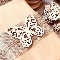 Forma De Borboleta De Madeira Oca Para DIY, Recortes, Artesanato De Madeira, Casamento E Decoração De Casa, 10PCs - Image 6