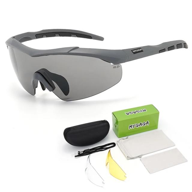 Óculos Táticos com 3 Lentes: À Prova de Vento, Poeira e Impacto para Aventura e Tiro Militar