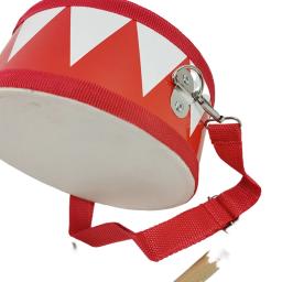 Tambor Snare percussão instrumento conjunto para crianças, mão de madeira, 8 Polegada, senso de ritmo, brinquedos para crianças, vermelho e branco - Image 6