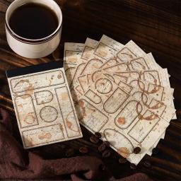 Memo Pads Material para Scrapbooking, Papel De Café, Diário e Diário, Fundo Do Cartão, Papel De Decoração, 30 Pçs/lote - Image 4