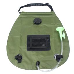 Saco de banho solar dobrável Saco de armazenamento de água para acampamento ao ar livre Caminhadas, Mangueira de hidratação, Chuveiro de alta capacidade de 20L - Image 3
