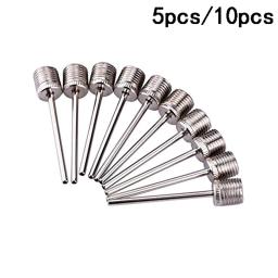 Basquete Inflando Bomba Agulha, Adaptadores De Válvula De Ar Inflável, Agulha De Aço Inoxidável, Bola De Bico De Futebol, 5 Pcs, 10Pcs - Image 1