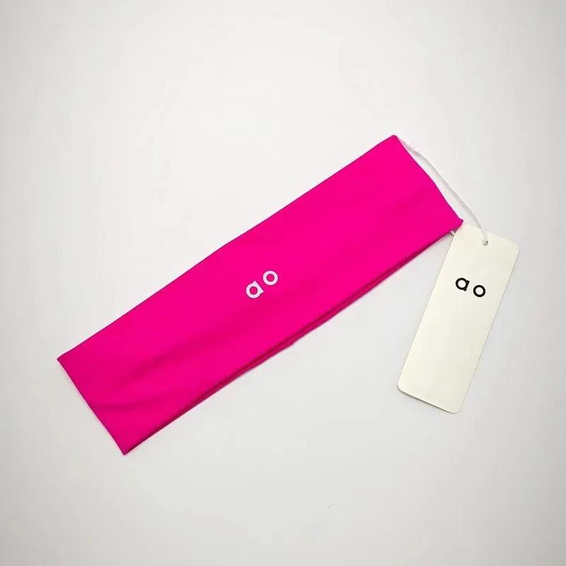 Cor pura dupla face náilon fitness yoga bandana elástica suor absorvente esportes ao ar livre banda ginásio anel de cabelo cross-border quente s - Image 1