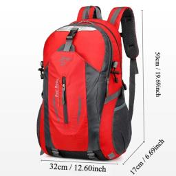 Grande capacidade ao ar livre montanhismo saco, esportes caminhadas mochila, viagem saco, 40L - Image 3