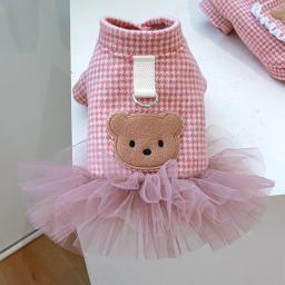 Traje de casal de urso para cães pequenos e médios, roupas para cachorros, roupas para animais, colete, artigos para animais, outono, inverno - Image 5