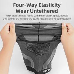 Rockbros ciclismo máscara completa balaclava de alta elasticidade boné de bicicleta esportes correndo fashing bandana à prova de vento equitação primavera verão máscara - Image 4