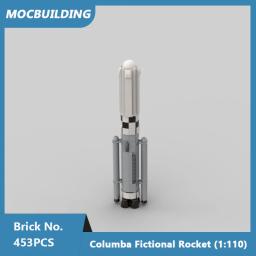 MOC-Blocos de Construção de Foguetes, Cápsula Vostok 1, Foguete e Agrica, Tijolos Montados, Brinquedos de Natal, Presentes, 1:110 - Image 5