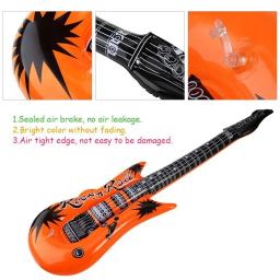 Balões de guitarra insufláveis para adultos e crianças, instrumento musical, adereços de festa, favor de carnaval, decoração de aniversário, 6 pçs - Image 6