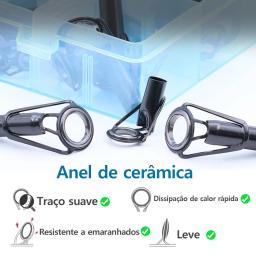 FishTrip 5 peças de guia de vara de pesca, kit de reparo superior de ponta, anel cerâmico de aço inoxidável 1.8mm ~ 8.0mm, substituição de construção de vara de pesca - Image 4