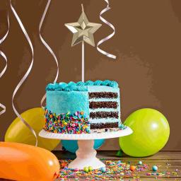 8 pçs estrela decorativa festa bolo toppers decoração ouro decorações de aniversário adornos criativos elegantes velas metal - Image 3
