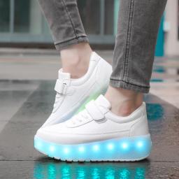 Unissex crianças jovens leve patins de roda dupla sapatos de caminhada lâminas de rolo entretenimento esportivo patins de fileira única - Image 2