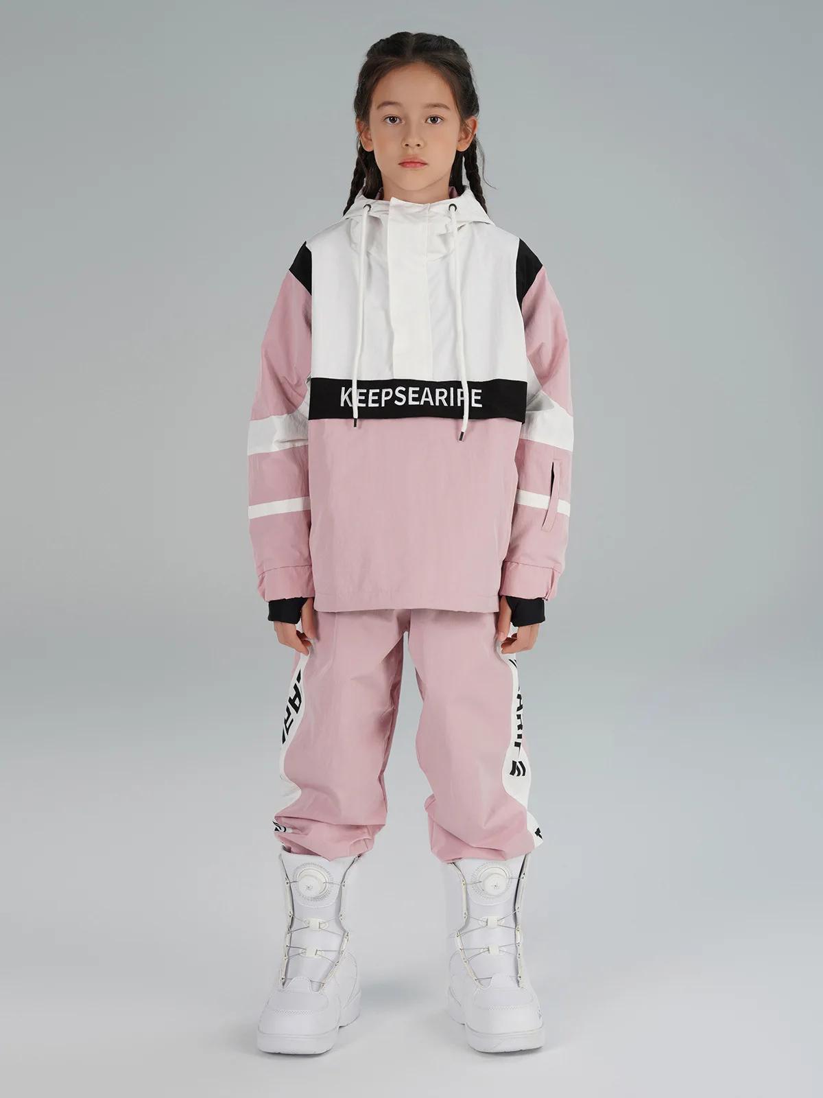 이 ayakŞ Fato de esqui infantil para meninos e meninas à prova de vento, à prova d'água e térmica Fato de snowboard infantil - Image 1