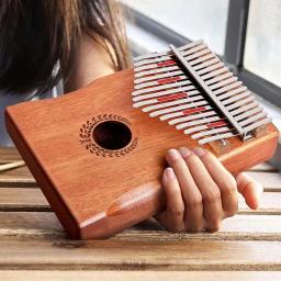 17 Teclas Kalimba Thumb Piano, Teclado Pessoal, Instrumento Musical, Acessórios para Performance, Grande Presente para Presente de Natal - Image 4