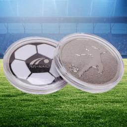 Moedas do lance alta dureza resistente à abrasão padrão claro alívio de futebol visível duas-face árbitro flip coins futebol fornecimento - Image 2