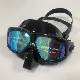 QYQ-Máscara Profissional de Mergulho Mergulho, Silicone Mergulho Goggles, Mergulho Panorâmico, Óculos de Natação para Adultos - Image 1
