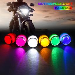 2x7 cores com suportes led estroboscópico 5w led olho de águia piscando luz luzes diurnas para motocicleta holofote dc12v - Image 2