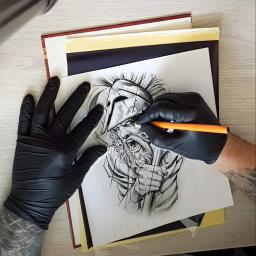 10/20/50/100 unidades de papel de transferência de tatuagem tamanho A4 estêncil de tatuagem papel térmico para acessórios de máquina de transferência de tatuagem - Image 5