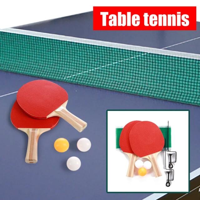 Kit Portátil de Tênis de Mesa com Rede, Paddles e Acessórios para Jogos Indoor