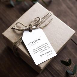 Obrigado Tags para os convidados do casamento, Welcome Gift Tags, Favor Candy Boxes, Cupcake Paper Tags, Party Shower Decor, personalizado, 100pcs - Image 6