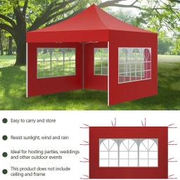 Anti-Scratch Camping Tarp com janela, pano dobrado tenda, sombra economia de espaço, pátio ao ar livre Sun Shelter - Image 5