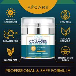 8% HA Colágeno Removedor creme coreano para rugas Facial Anti-envelhecimento Fade Linhas Finas Firming Lifting Hidratante Apertar Beleza Cuidados Com A Pele - Image 3