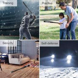 Bastão de beisebol de softball de treinamento de alta resistência de 20 polegadas Bar de bastão de beisebol de alumínio Autodefesa de defesa doméstica - Image 5