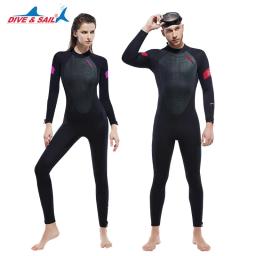 Terno de mergulho quente de corpo inteiro neoprene de uma peça para mulheres, manga comprida, surf, mergulho, natação, ao ar livre, esportes aquáticos, mergulhador, 5mm - Image 4