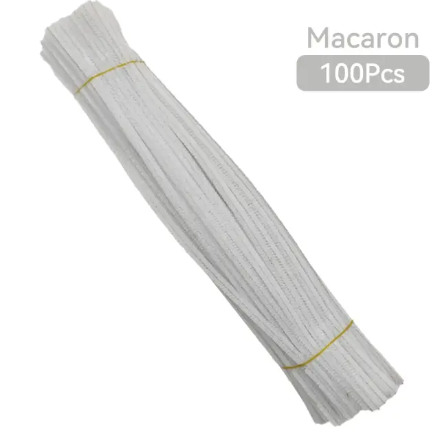 Conjunto Colorido de Chenille Pipe Cleaners para Crianças - 40 ou 100 Peças de Suprimentos para Artesanato e Brinquedos Educativos DIY