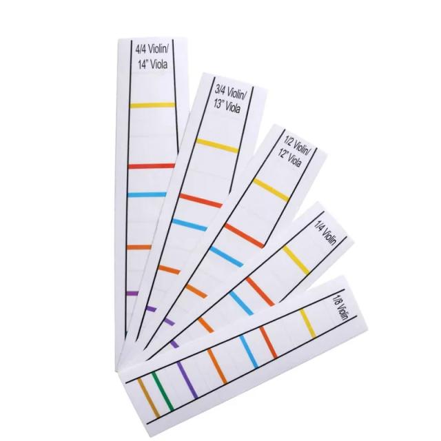 Adesivo de Posição para Fingerboard de Violino 4/4 a 1/8, Prático e Sem Cola, Ideal para Prática
