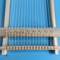 Máquina De Tricô De Mão De Madeira, DIY Weaving Frame, Ferramenta De Tecido Ajustável, Feito À Mão Para Iniciantes, Brinquedo Intelectual, Brinquedo DIY para Crianças - Image 5