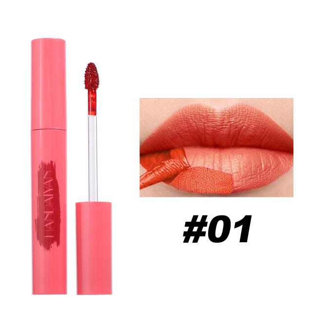 Lápis Labial Impermeável Matte e Gloss Labial Peel Off com Tintura de Veludo em Tons Vermelho e Marrom - Longa Duração e Alta Pigmentação para Contornos Perfeitos