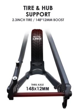 Sodce 20er 24er quadro de bicicleta suspensão completa boost quadro para criança adulto 148x12mm liga alumínio mtb quadro dh am carrinho de mão - Image 2