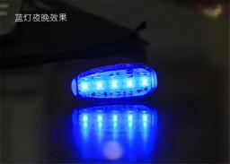 LED Ciclismo Capacete Luz, Braço Leg Band, Aviso noturno, Luz de segurança, recarregador USB, 5, 3 Mode, Fit para bicicleta - Image 4