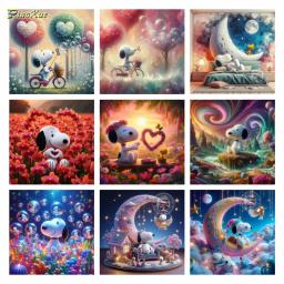Kit de Pintura Diamante DIY, Arte Dos Desenhos Animados, Ponto Cruz, Artesanato Do Mosaico, Anime Bordado, Bolha De Amor Bonito, Decoração De Casa, Presente Das Crianças - Image 1