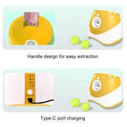 Lançador automático de bola para cães, lançador automático de tênis para cães de estimação, brinquedo interativo para animais de estimação - Image 6