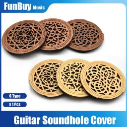 Capa de madeira Soundhole para guitarra, suporte de som, multi tipo, EQ, acústico, folk, 1pc - Image 1