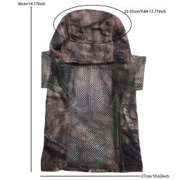 Camuflagem tática máscara facial completa, Balaclava chapéu de caça, Airsoft Paintball, ciclismo de motocicleta, guerra pescoço cachecol, novo - Image 3