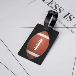 Futebol americano Bola Bagagem Tag, Proteção de Privacidade, Futebol Esporte Bagagem Tags, Travel Bag Labels, Mala, Personalizado - Image 5