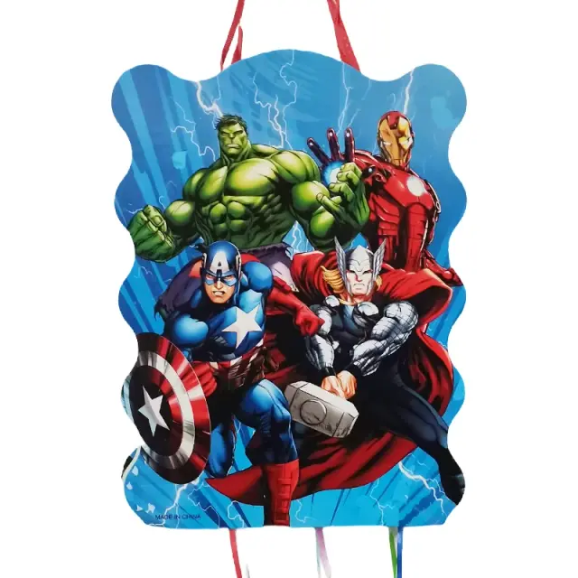 Festa de Aniversário Temática dos Vingadores da Disney com Pinata e Suprimentos para Crianças
