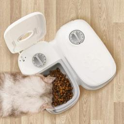 Alimentador automático para animais de estimação, 2 refeições, dispensador inteligente de comida para gatos, para alimentos úmidos e secos, acessórios, alimentador automático - Image 2