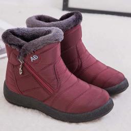 Botas femininas de neve confortáveis botas femininas à prova dwaterproof água sapatos com zíper mulher pele macia botas de inverno botas mujer - Image 3