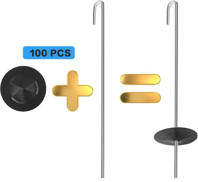 Esgrima Guard Clips Galvanizados para Anexos de Painéis Solares - Pacote com 100 unidades
