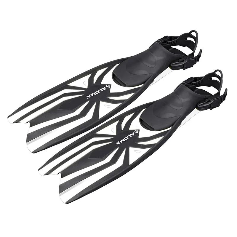 Novas nadadeiras de mergulho ajustáveis, auxílio para treinamento de natação, equipamento médio longo para mergulho com snorkel, mar profundo, barbatanas duplas - Image 1