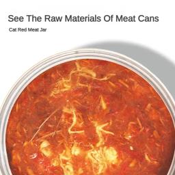 Comida de grampo enlatada para petiscos de gato, Alimentos úmidos nutritivos de engorda, Sabor de frango de atum, 375g/Can - Image 3