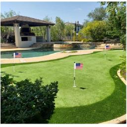 Vara de bandeira de golfe prática colocando vara de bandeira verde para quintal pólo de golfe pino mastro portátil design de 2 seções - Image 6