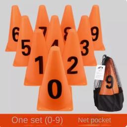 Cone De Disco De Treinamento De Agilidade Set, Jogo De Bola De Futebol, Cones Espaciais, Multi Esporte Equipamento De Treinamento, 23cm - Image 3