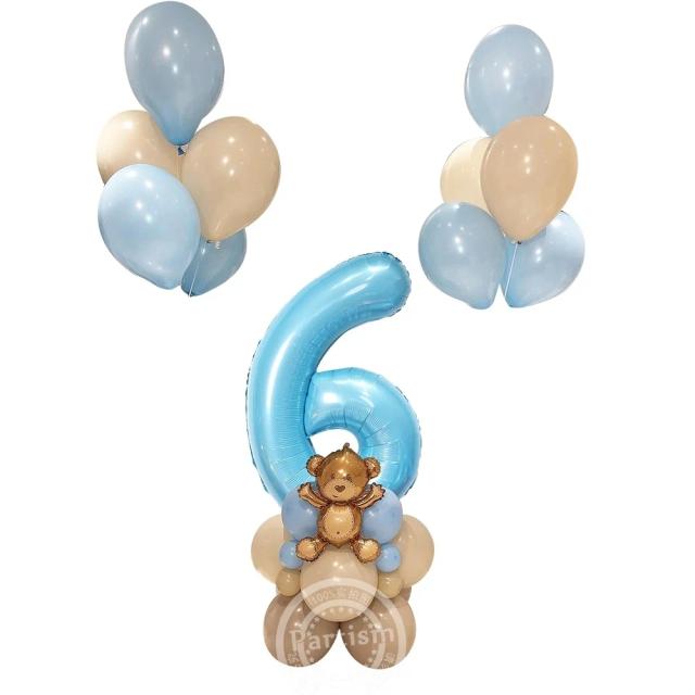 Conjunto de Balões de Latex Carton Bear para Festa de Aniversário Temática Masculina - 32 Peças de Decoração e Presentes DIY Vintage