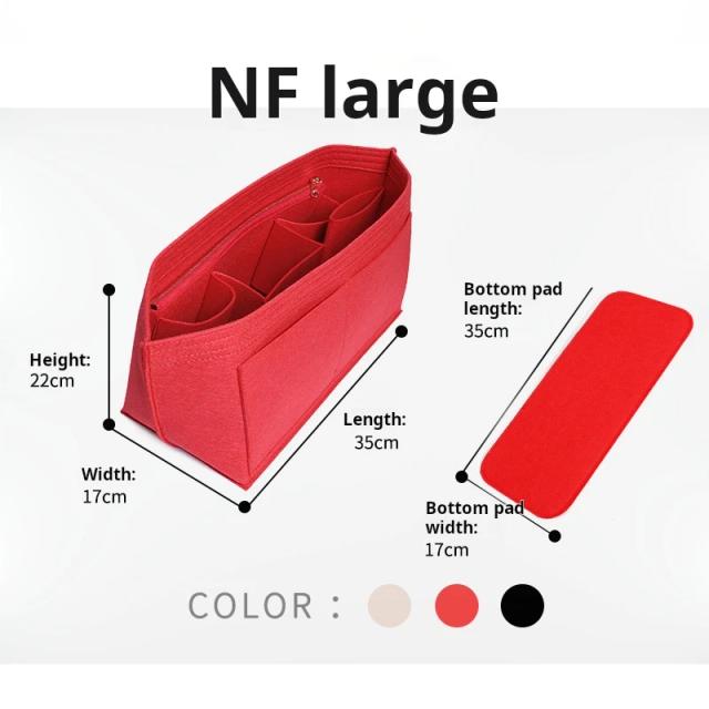Organizador de Bolsa Feltro para LV Neverfull
